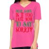 Missy's Relaxed Jersey Short-Sleeve V-Neck T-Shirt Thumbnail