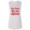 Ladies' Bella Flowy Scoop Muscle Tank Thumbnail